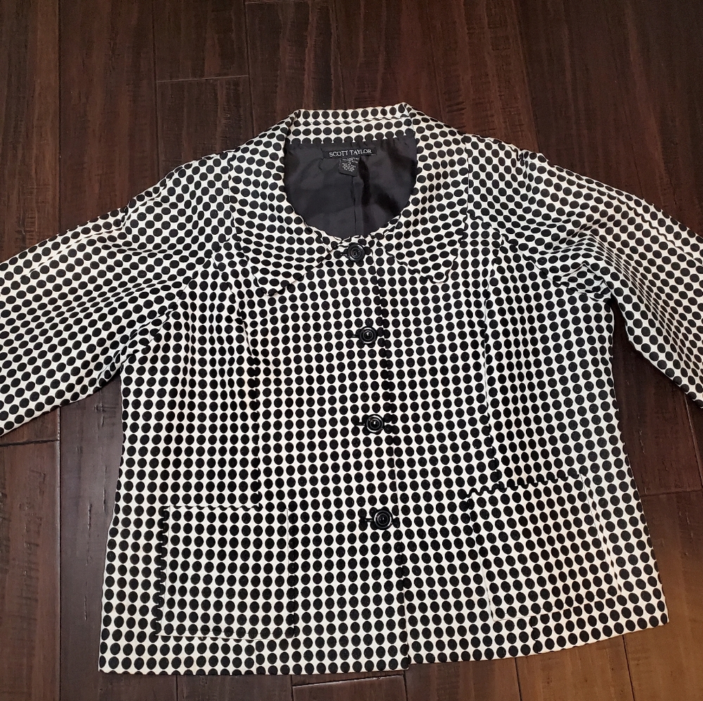 Scott Taylor Polka-dot Jacket sz 1X